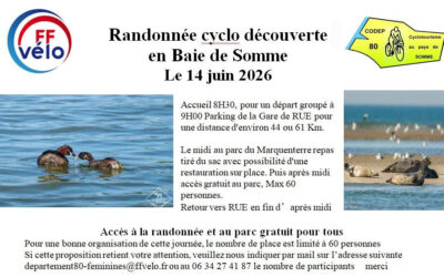 Randonnée Cyclo Découverte en Baie de Somme